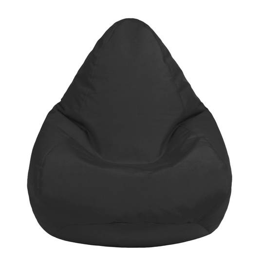 (Black) Kids Bean Bag Chair Seat | Ready Filled Children's Polyester BeanBag Lounger | Comfortable Relaxing Child Bedroom Play Room Furniture