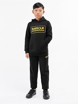 Barbour International Boys Staple Tracksuit - Black, Black, Size Age: 8-9 Years