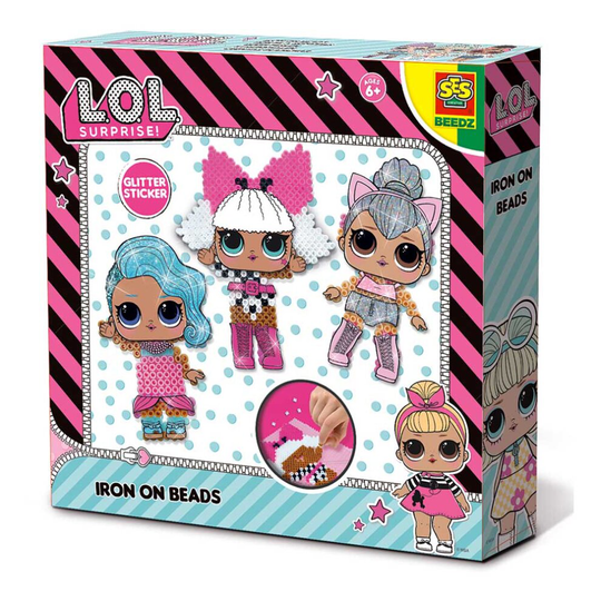 Lol Surprise Children's Beedz Iron-On Beads Mosaic Set 1400 Iron-On Beads M 14198