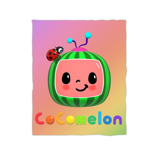 (Pink, 75x100cm-29.52x39.37in) Kids Baby Cocomelon Blanket Soft Warm Flannel Bedding Plush Sleeping Blankets