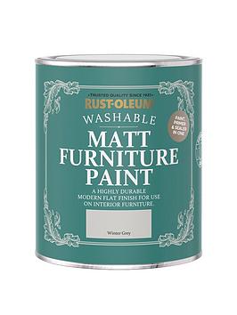 Rust-Oleum Matt Finish 750 Ml Furniture Paint &Ndash; Winter Grey