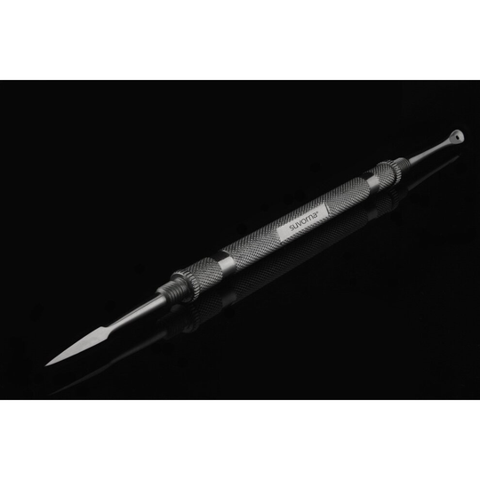 Suvorna Blackhead, Whitehead, Acne Remover & Comedone Extractor with Large Arrow Shaped Lancet. Made of Surgical Grade Stainless Steel.