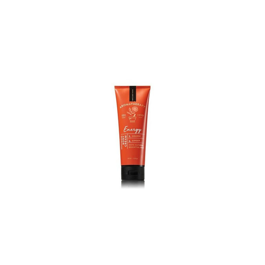 Bath and Body Works Aromatherapy Energy Orange & Ginger Body Cream. 8 Oz.