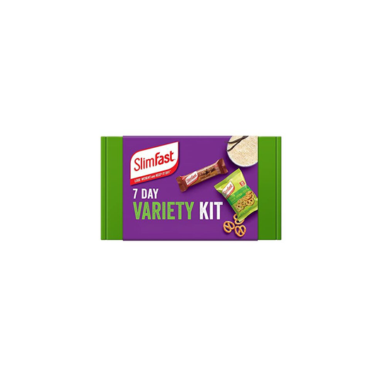 SlimFast 7 Day Variety Kit, Healthy Snack Box for Balanced Diet: 10 Shakes, 4 Meal Bars, 2 Snack Bags, 3 Snack Bars, 2 Porridge Sachets