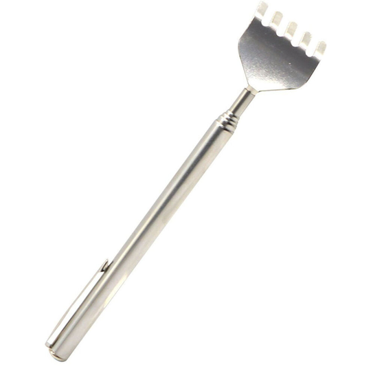 Trixes Extendable Pocket Back Scratcher Fork 20' 50cm Telescopic Long Reach Itch