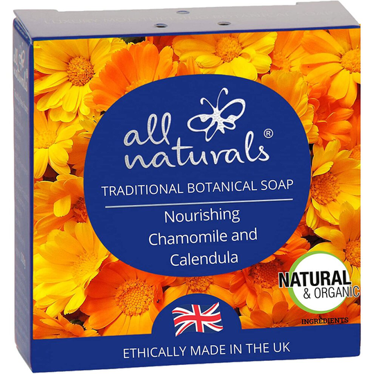 All Naturals, 100% Natural Organic Soap Chamomile Calendula, Eco Friendly, Vegan with Kaolin, Rejuvenating Rosehip, Jojoba, Shea Butter, Vitamin E,