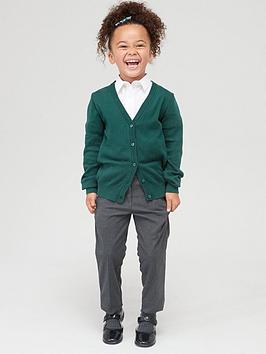 Everyday Girls 2 Pack School Cardigans - Green, Green, Size Age: 3-4 Years, Women
