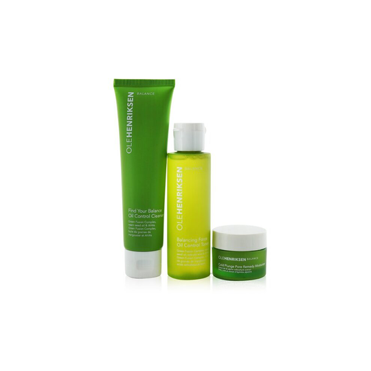 Balance It All Oil Control & Pore-refining Set: Cleanser 60ml + Toner 65ml + Moisturizer 15ml - 3pcs