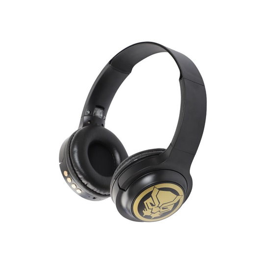 (Black Panther) Spiderman Iron Man Headset Wireless Bluetooth Headphone with Mic