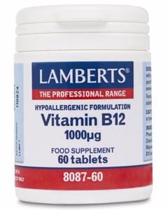 Lamberts Vitamin B12, 1000mcg, 60 Tablets
