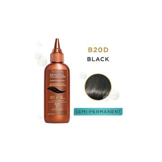 (1 Pk) Clairol Beautiful Collection Moisturizing Colour B20D Black