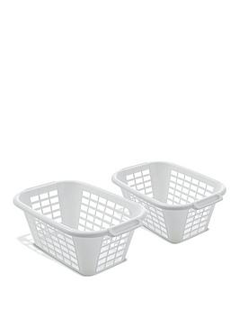 Addis Pack Of 2 40-Litre Laundry Baskets