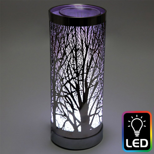Woodland Tree Colour Changing Led Aroma Diffuser | Electric Wax Melt Burner | Essential Oil Fragrance Burner | Aromatherapy Lamp