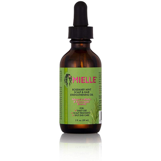 Mielle Rosemary Mint Scalp & Hair Strengthening Oil For Healthy Hair Growth, 2 oz (59ml)