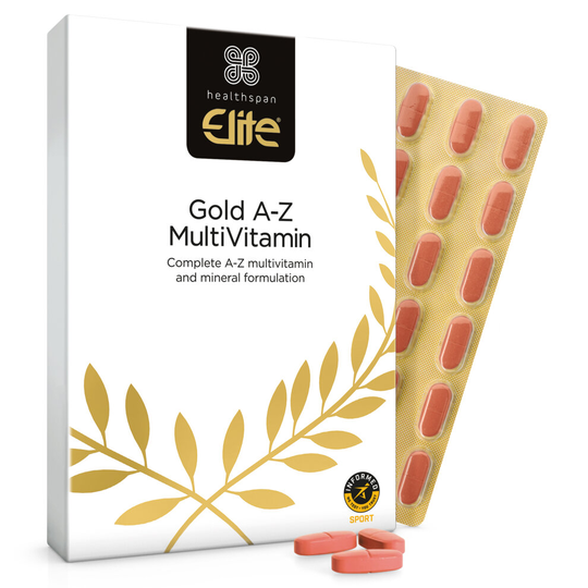 Healthspan Elite Gold A-Z Multivitamin, 120 Tablets, Vegan