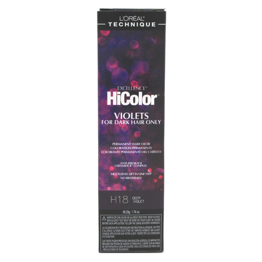 (HiColor H18 - Deep Violet) L'Oreal HiColor H18 Deep Violet For Dark Hair