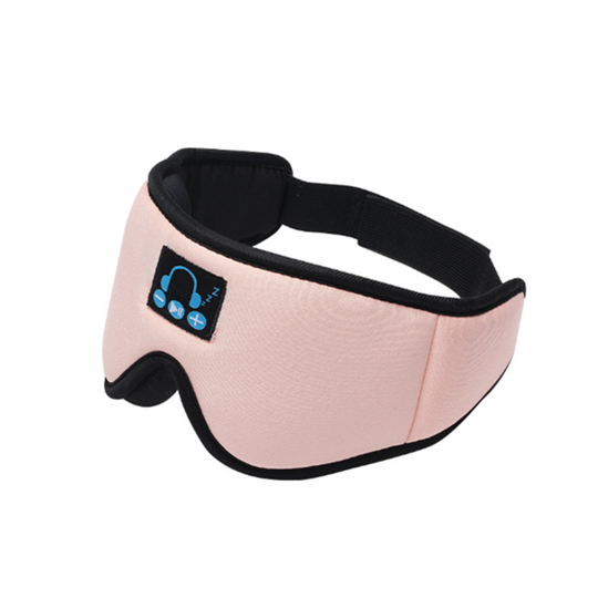 Smart 3D Eye Mask Bluetooth 5.0 Wireless Call Binaural Stereo Music Blackout Sleep Eye Mask-Pink