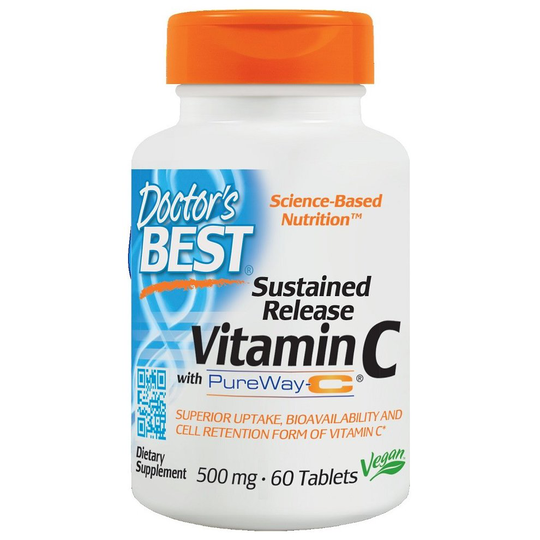Doctor's Best Sustained Release Vitamin C with PureWay-C, 500mg - 60tabs