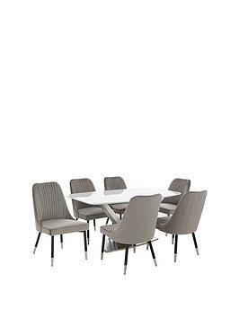 Very Home Surreal 160 Cm Dining Table + 6 Chairs