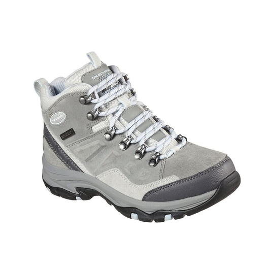 (UK 7) Skechers Womens Relaxed Fit Trego Rocky Mountain Grey Waterproof Boots