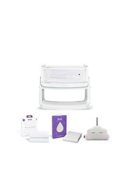 Snuz Snuzpod4 Bedside Crib Starter Bundle - White