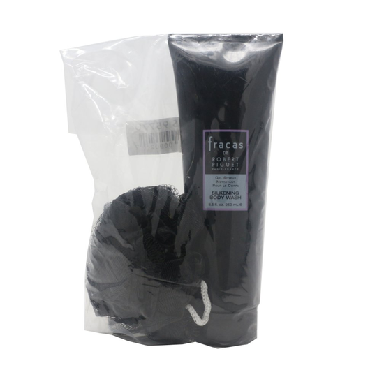 Robert Piguet Fracas Silkening Body Wash with Puff 8.5oz/200ml New