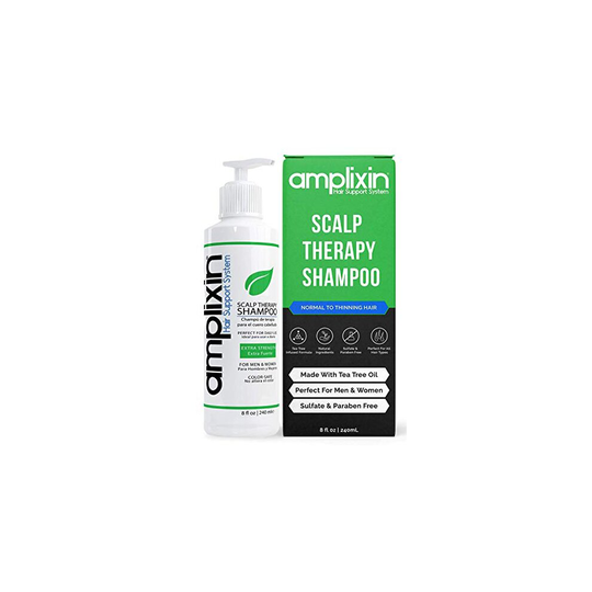 Amplixin Scalp Therapy Shampoo - Dry, Itchy Scalp Treatment With Tea Tree Oil For Men and Women - Anti Dandruff, Psoriasis and Seborrheic Dermatitis P