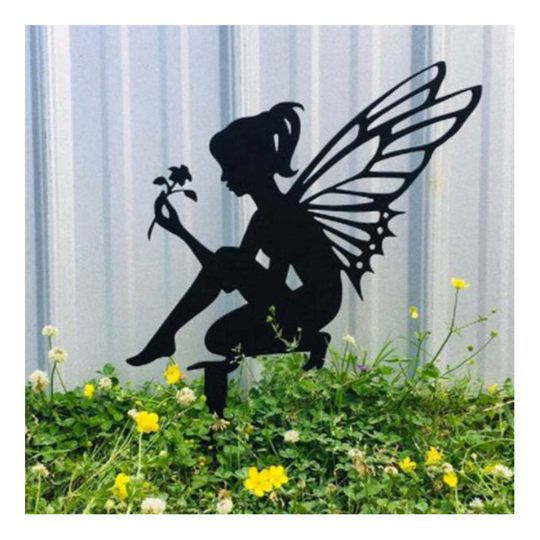 (C) Fairy Garden Metal Iron Crafts Pendant Garden Decoration In/Outdoor Ornaments