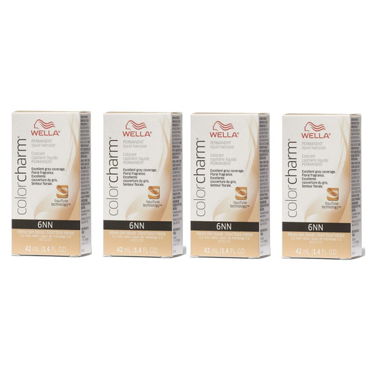 (6NN - pack of 4) Wella Color Charm Permanent Liquid Haircolor