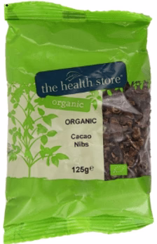 The Health Store Organic Cacao Nibs, 125gr
