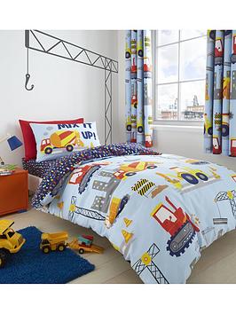 Catherine Lansfield Construction Toddler Duvet Cover Set - Blue