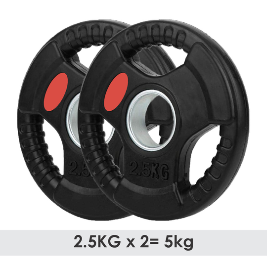 (2.5KG x 2 = 5KG) Weight Plates Set Pair Cast Iron 2" Hole