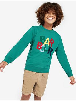 Barbour Boys Dixon Sweat Top - Green