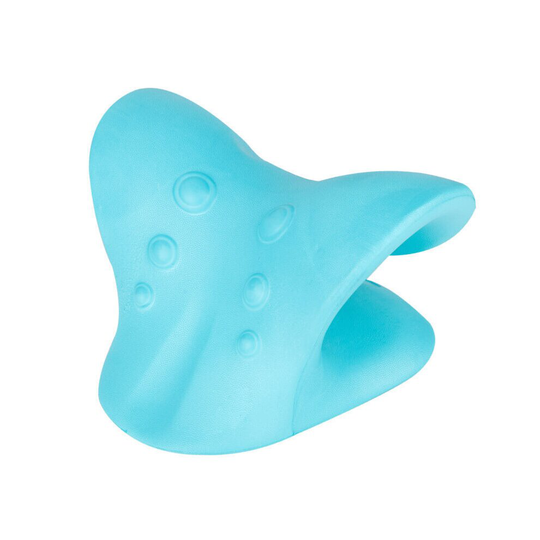 (Blue) Neck Shoulder Stretcher Relaxer Cervical Chiropractic Traction Device