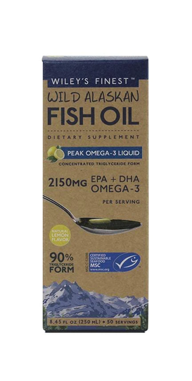 Wiley's Finest Wild Alaskan Fish Oil Peak, 2150mg, 250ml