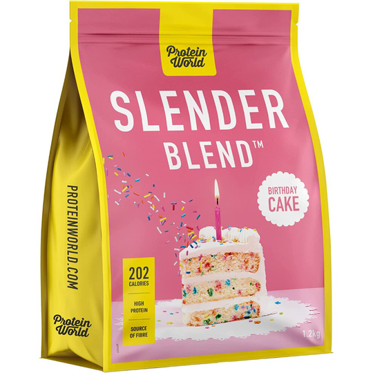 Protein World Slender Blend Weight Loss Shake Birthday Cake (1.2kg)