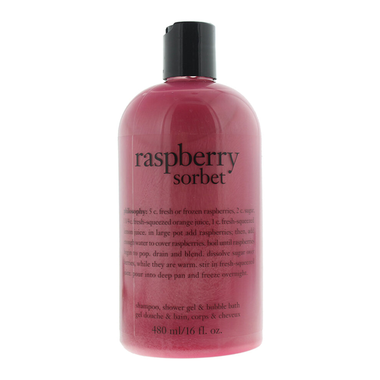 Philosophy Raspberry Sorbet Shampoo, Shower Gel & Bubble Bath 480ml For Her