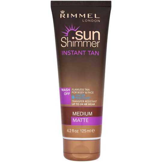 Sunshimmer Water Resistant Instant Tan Wash Off Matte - Medium