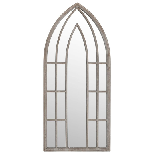 (sand, 100 x 45 cm) vidaXL Garden Mirror Iron for Outdoor Use Decor Black/Sand 100x45/70x30 cm