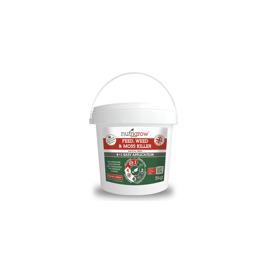 Nutrigrow Weed, Feed & Moss Killer 4in1 Lawn Fertiliser - 5kg
