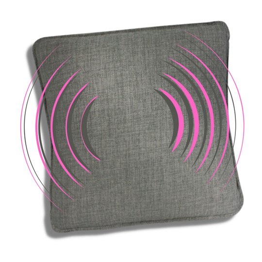 Massage Cushion Starlyf, Vibration Technology, Stylish and Decorative, Cordless Function, 100% Polyester, for Bed, Sofa, Car Seat, Relax in Everywhere