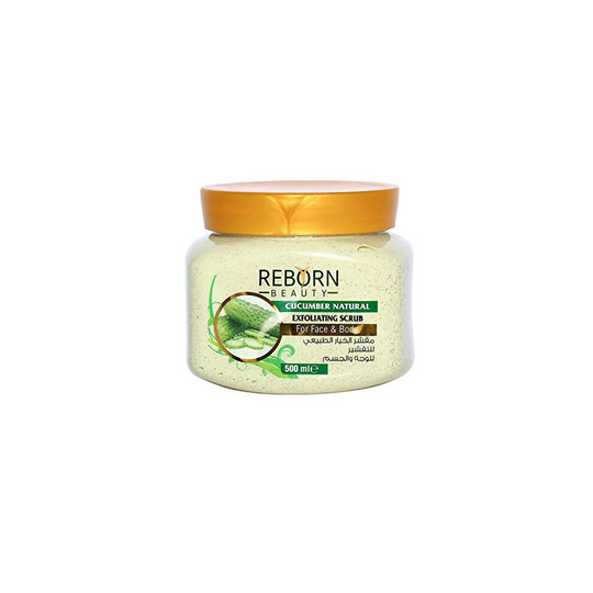 Reborn Cucumber Natural Exfoliating Face Scrub, 500 ml