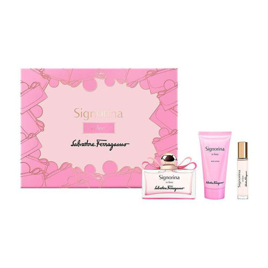 Salvatore Ferragamo Signorina In Fiore Eau de Toilette Spray 100ml Gift Set