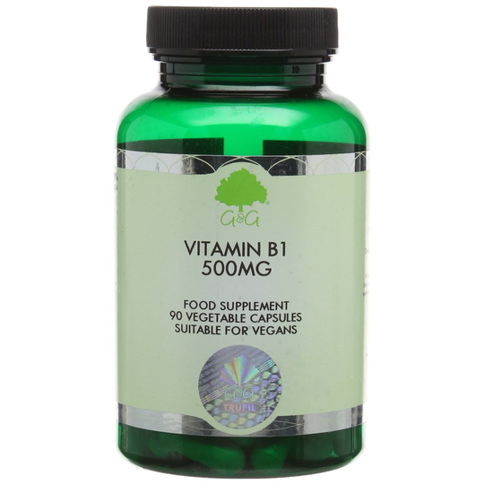 G&G Vitamins 500 mg Vitamin B1 Thiamin Capsules