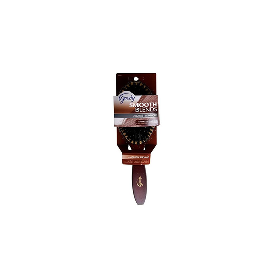 Goody Styling Essentials Smooth Blends Boar Ceramic Hair Brush Oval Cushion