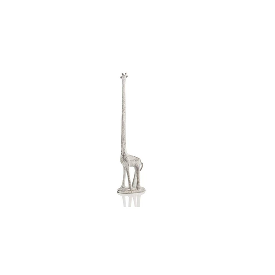 Paper Towel Holder or Free Standing Toilet Paper Holder- Cast Iron Giraffe Paper Holder - Decorative Bathroom Toilet Paper Holder or Stand Up Paper To