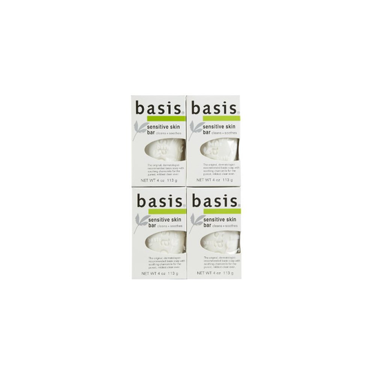 Basis Sensitive Skin Cleansing Bar - 4 oz - 4 pk