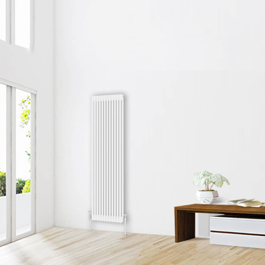 (1800 x 560mm-2 Column) NRG Traditional White Bathroom Cast Iron Radiator