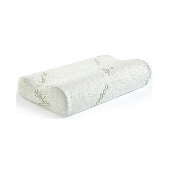 (Bamboo Fiber) 50*30 Sleeping Bamboo Memory Foam Orthopedic Pillow Neck Protection Slow Rebound