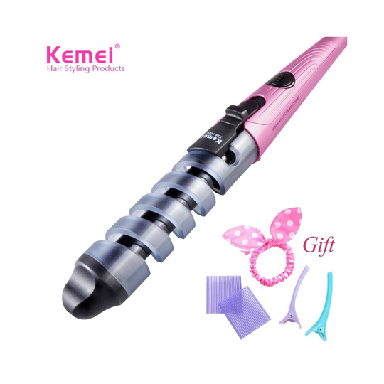 Electric Hair Curler Professional Spiral Curling Styling Hair Modeler 35D|Curling Irons(Purple)